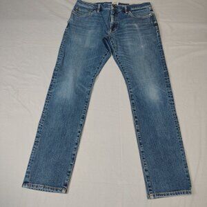 Flint Tinder Jeans Mens Size 32x32 Light Wash Slim Fit Stretch Distressed